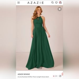 Azazie Bonnie Dark Green Formal Dress - Fits like a Size 4